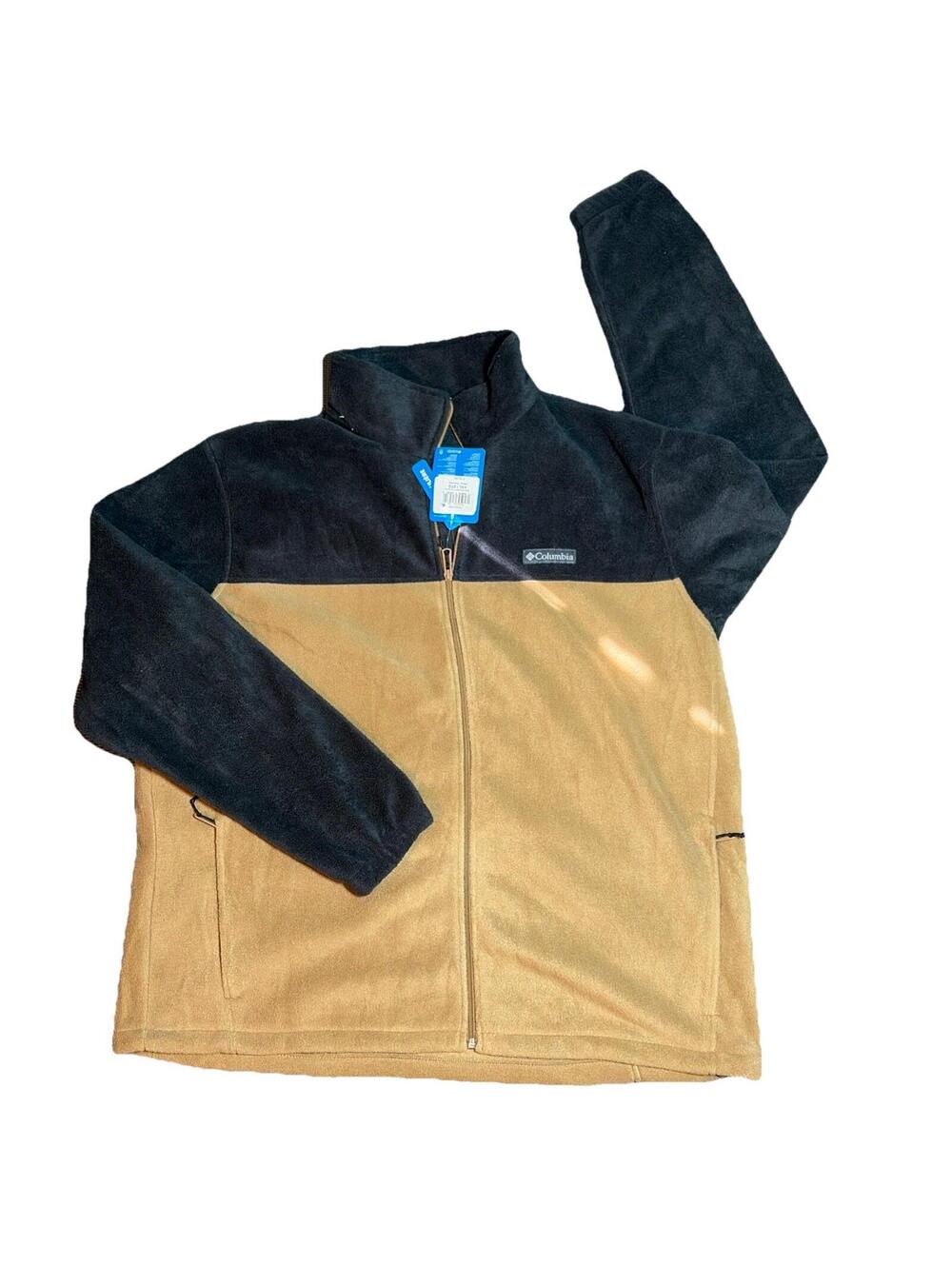 NWT MEN'S XXL 2XL COLUMBIA STEENS MOUNTAIN FLEECE FULL ZIP 2.0 Brown Tan JACKET